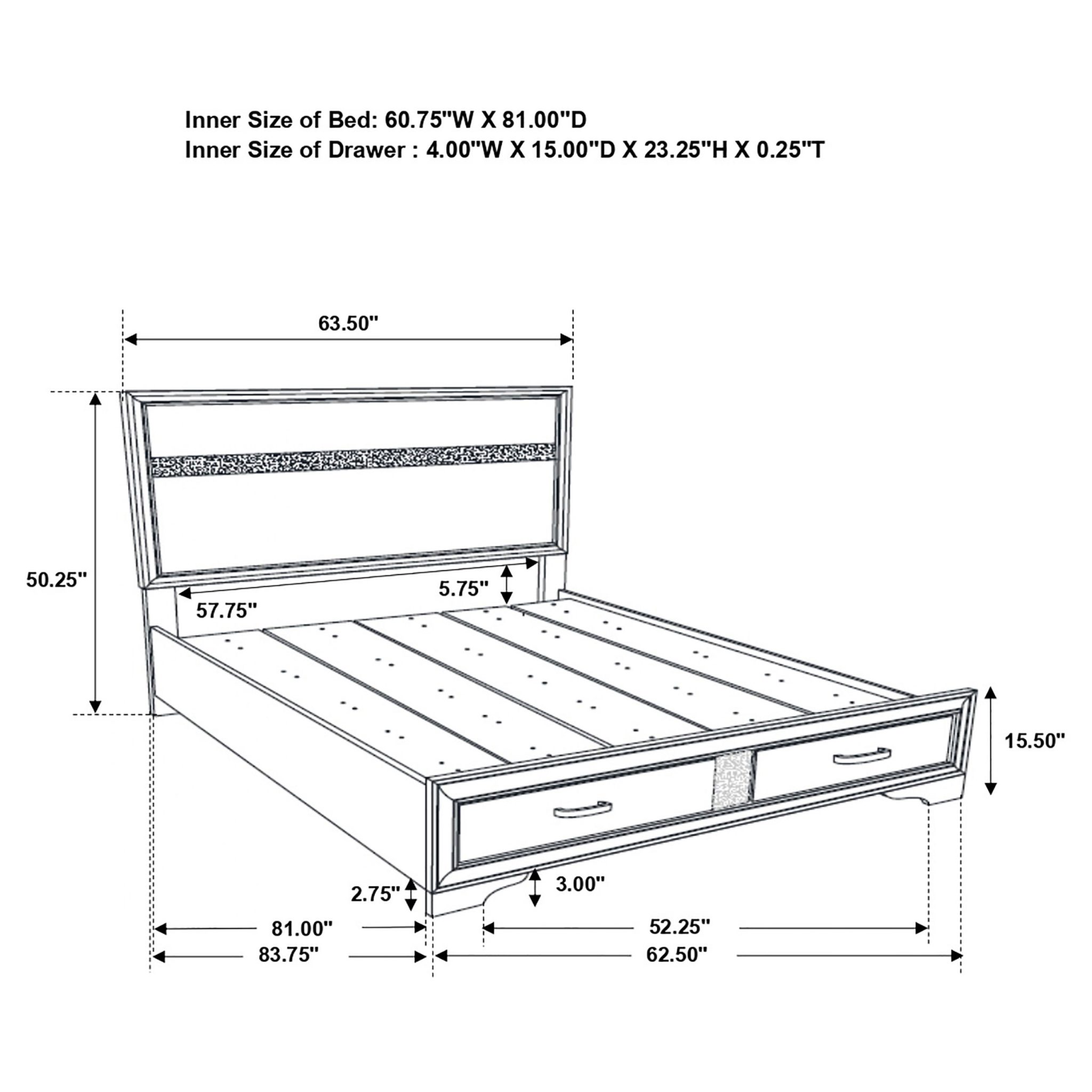 Miranda Storage Bedroom Set Black - Image 17