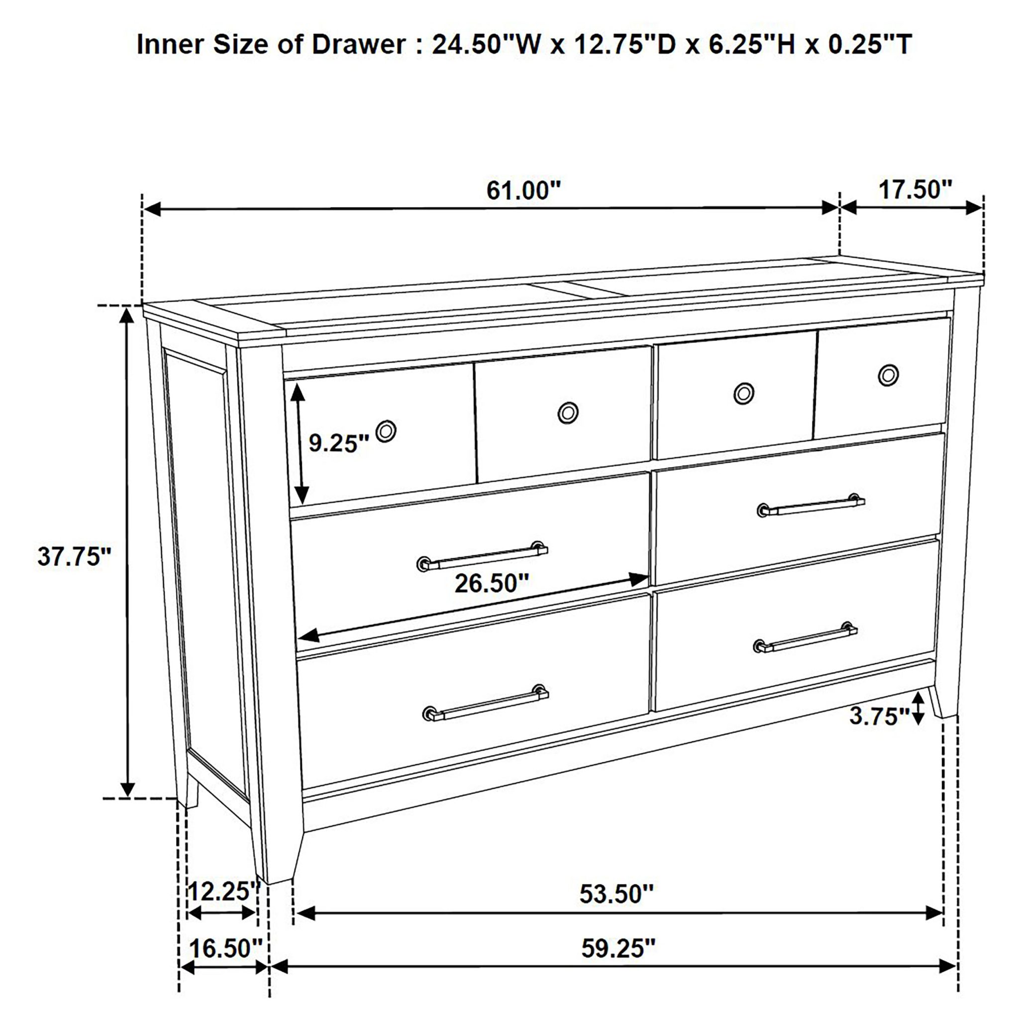 Hazlewood Panel Bedroom Set Vineyard Oak - Image 17