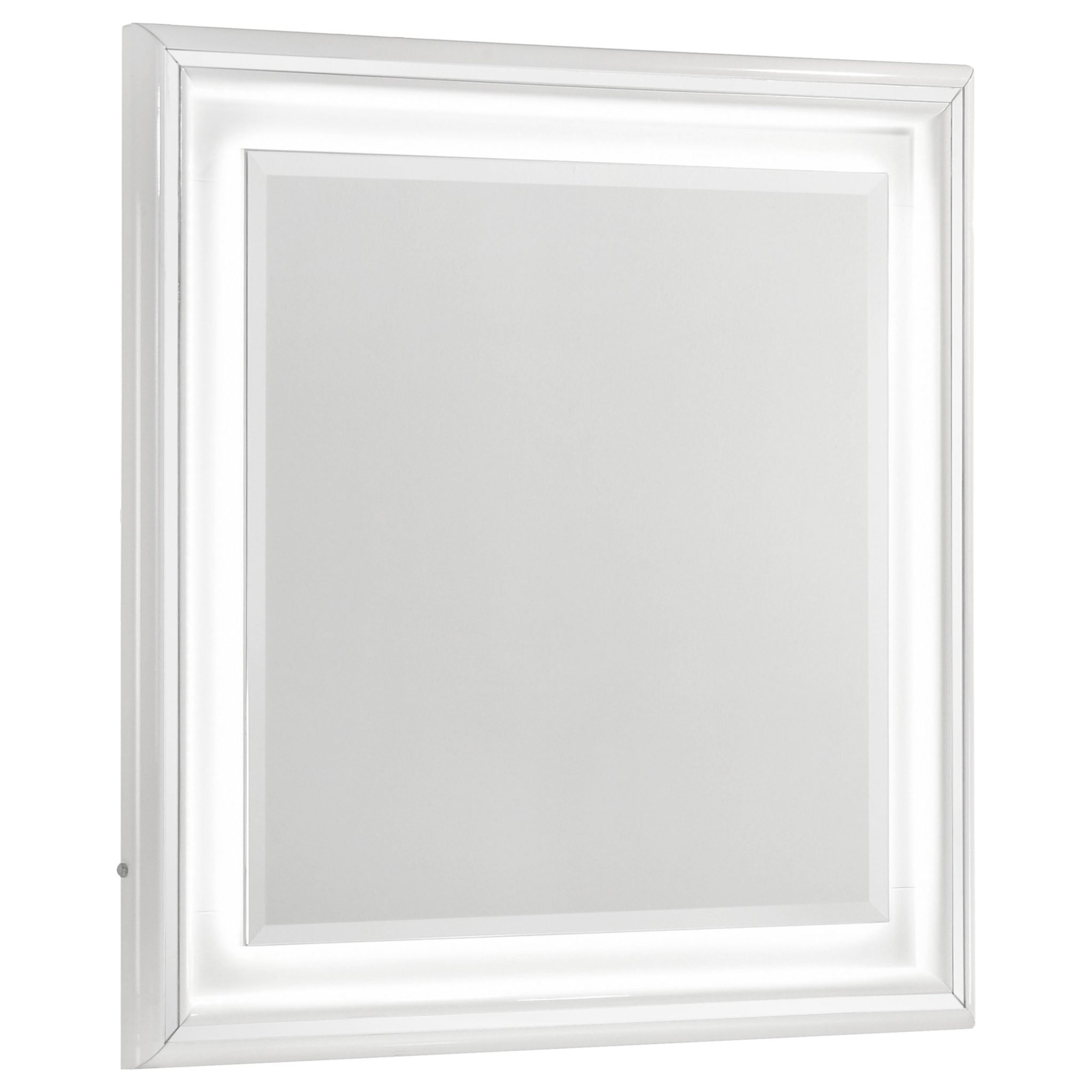 Cassia LED Bedroom Set White High Gloss - Image 9