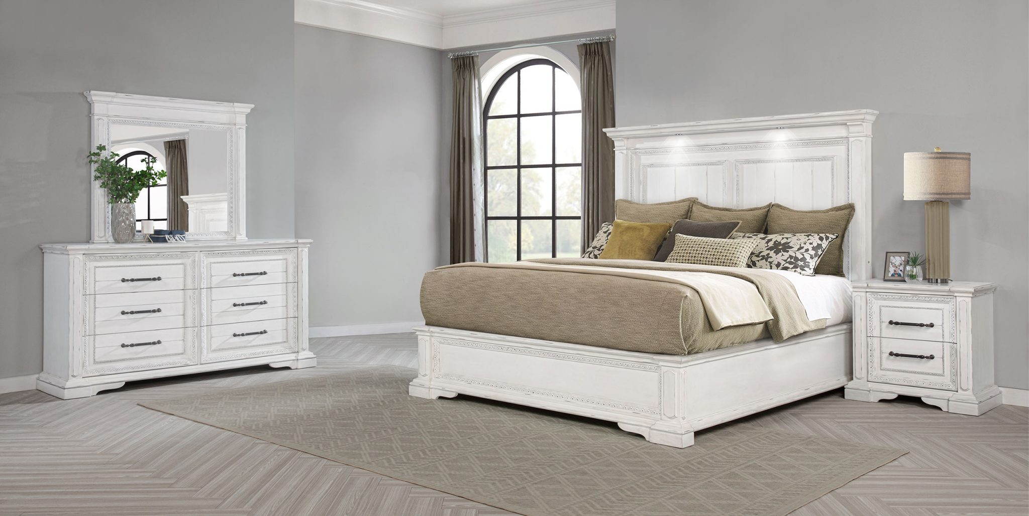 McKinney Bedroom Set Vintage White