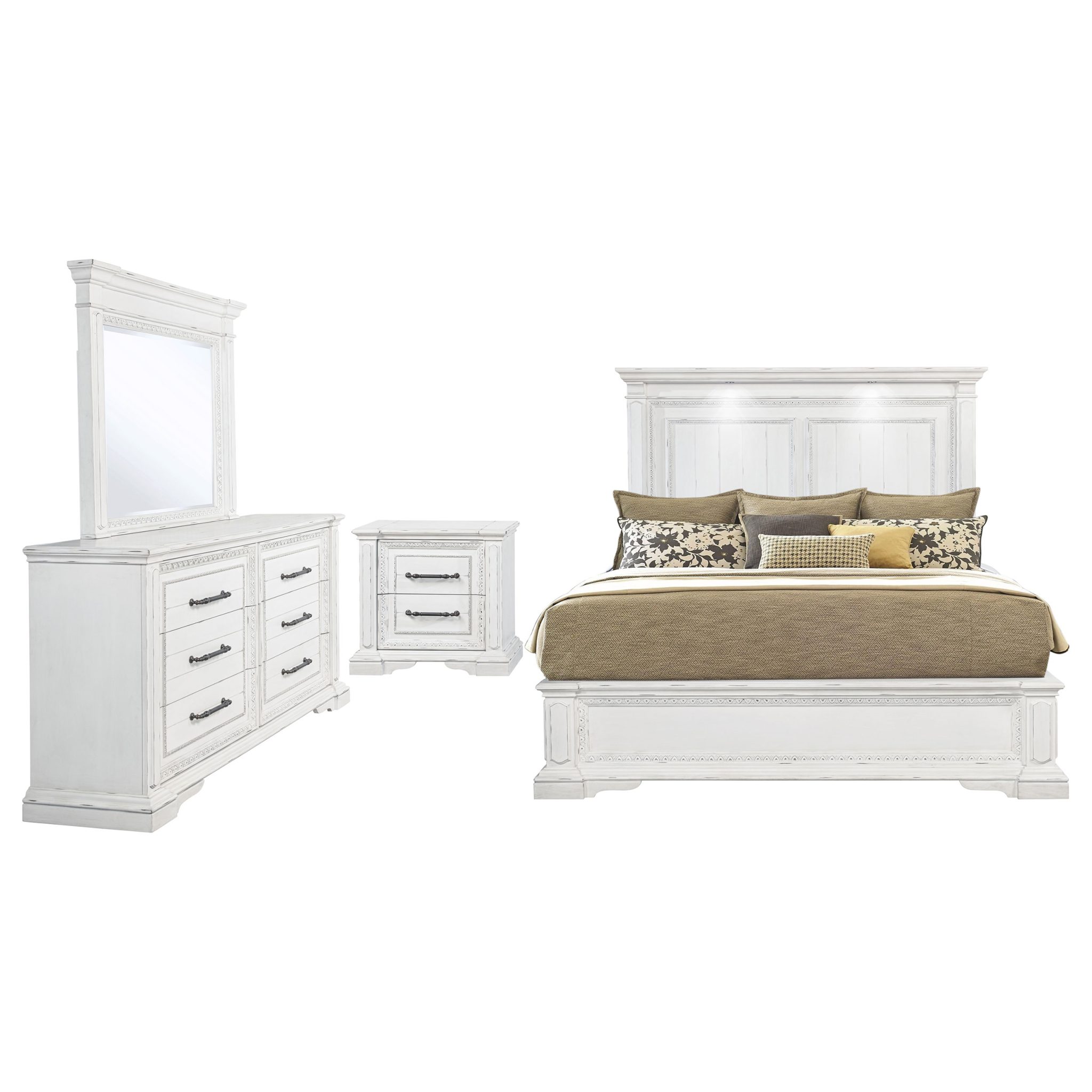 McKinney Bedroom Set Vintage White - Image 2