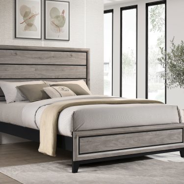 Valen Panel Bed Light Taupe