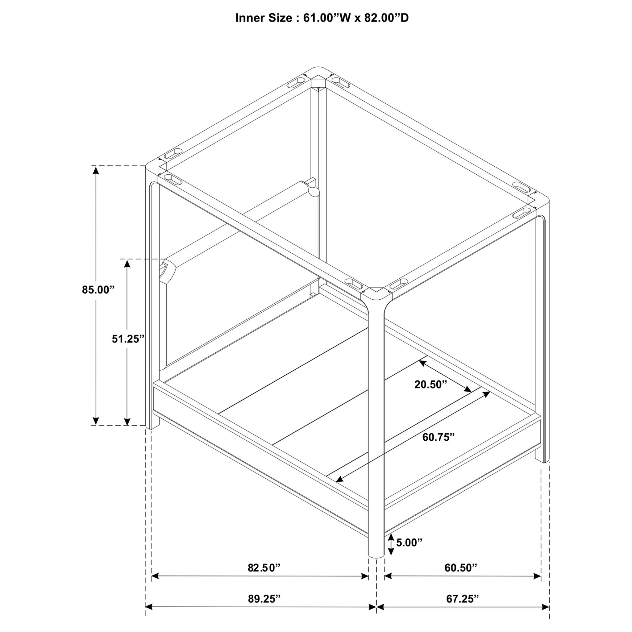 Solano Canopy Bed Weathered Mango - Image 14