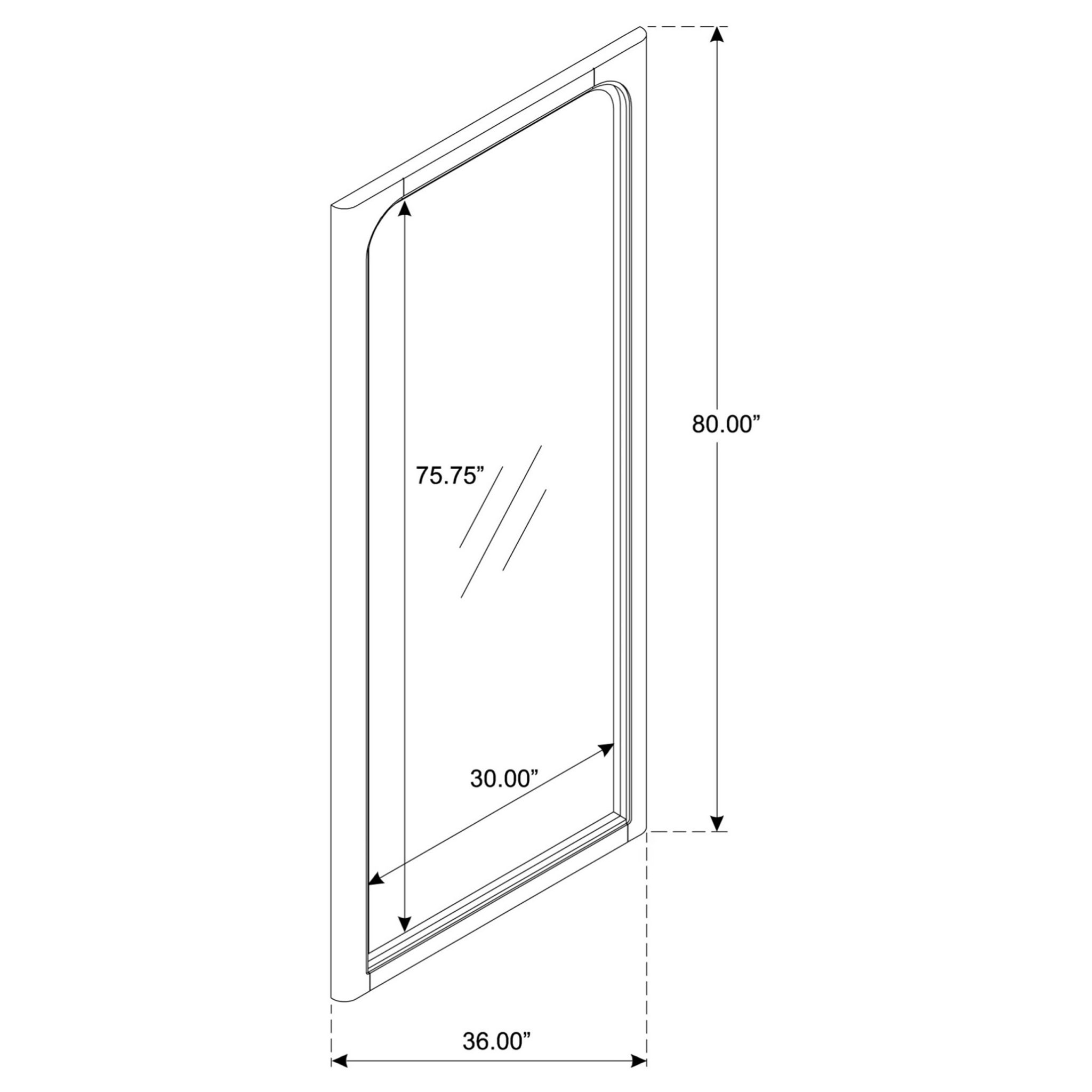 Solano 80-inch Full Length Floor Mirror Weathered Mango - Image 7