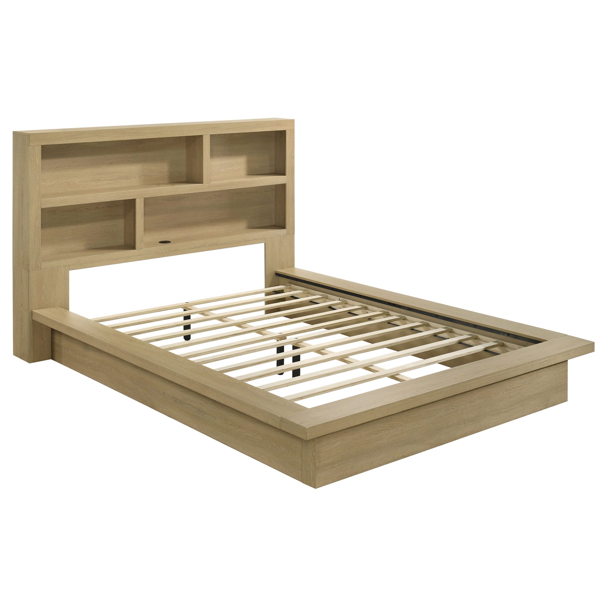 Hendricks Bookcase Bedroom Set Light Oak - Image 3