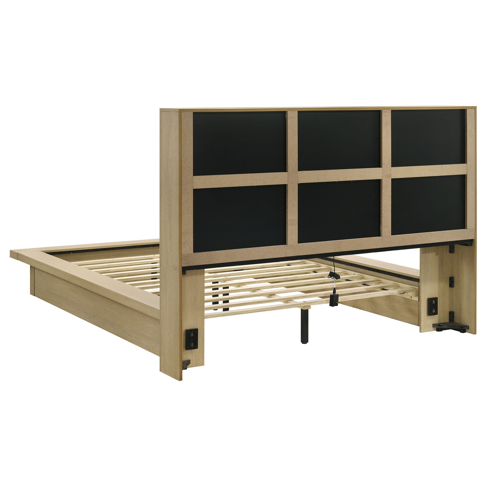 Hendricks Bookcase Bedroom Set Light Oak - Image 4