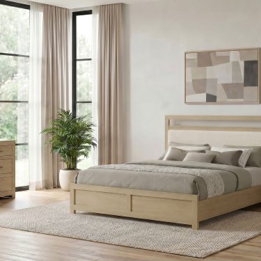 Hendricks Panel Bedroom Set Light Oak
