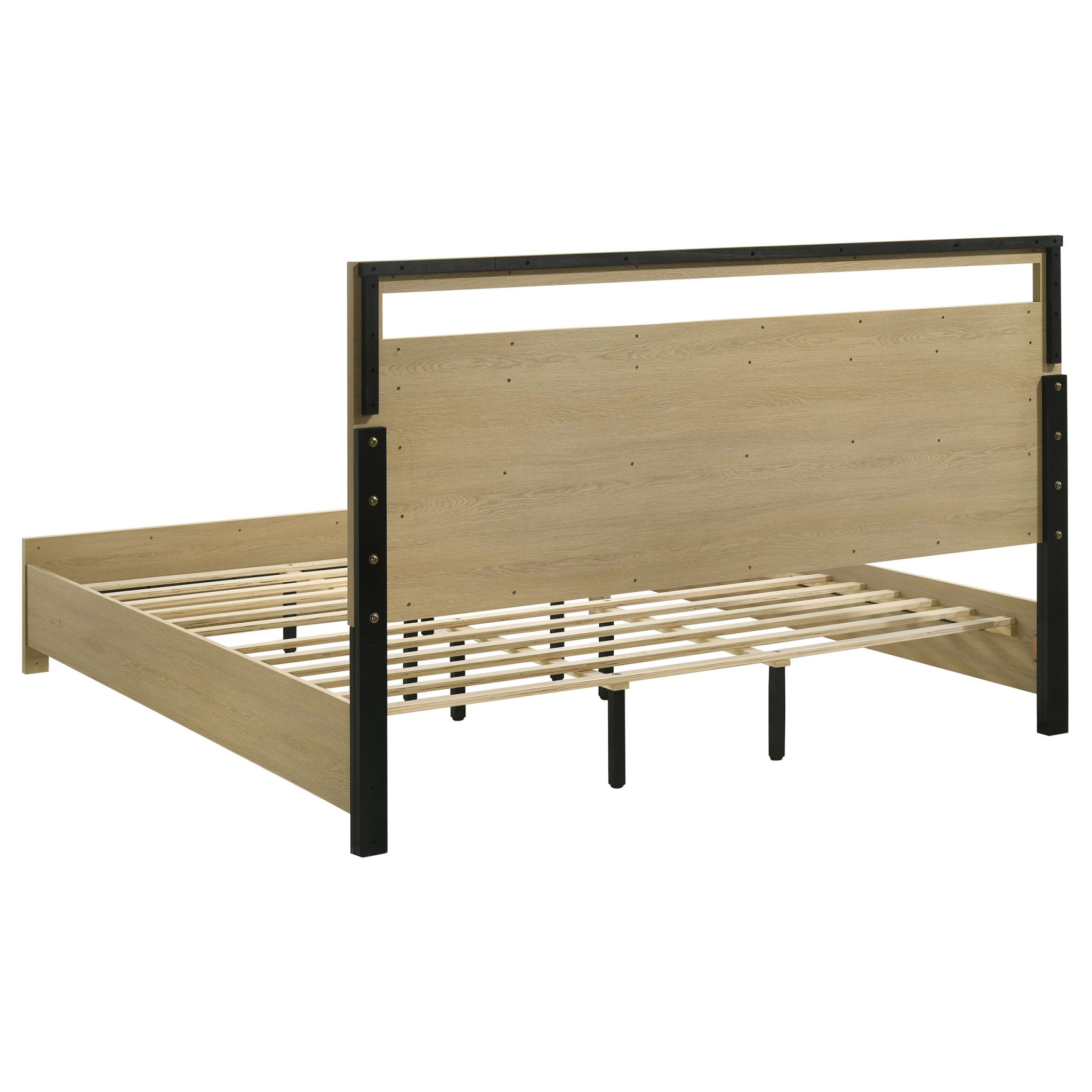 Hendricks Panel Bedroom Set Light Oak - Image 4