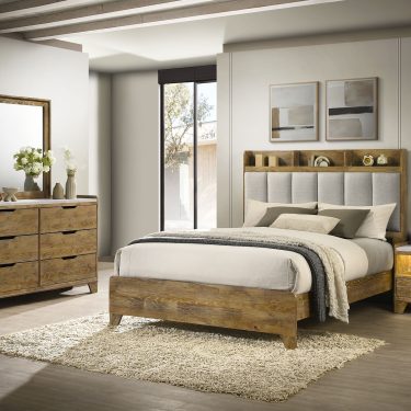 Henderson Bedroom Set Medium Oak