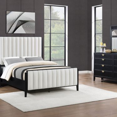 Brookmead Upholstered Bedroom Set Black