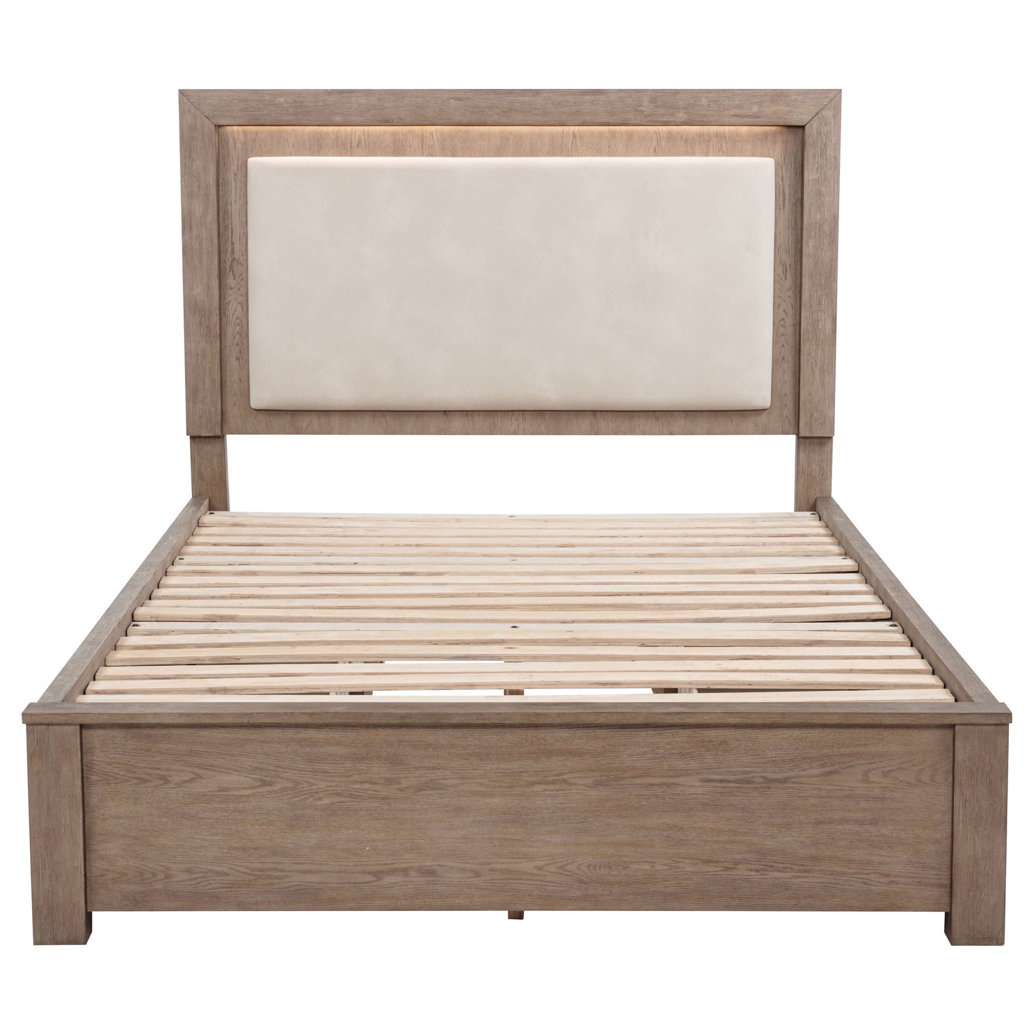 Kenora LED Storage Bed Barley Brown - Image 6