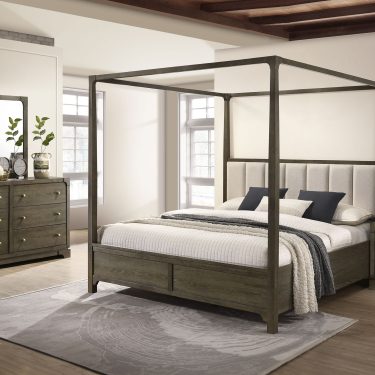 Gran Park Canopy Bedroom Set Dark Cocoa