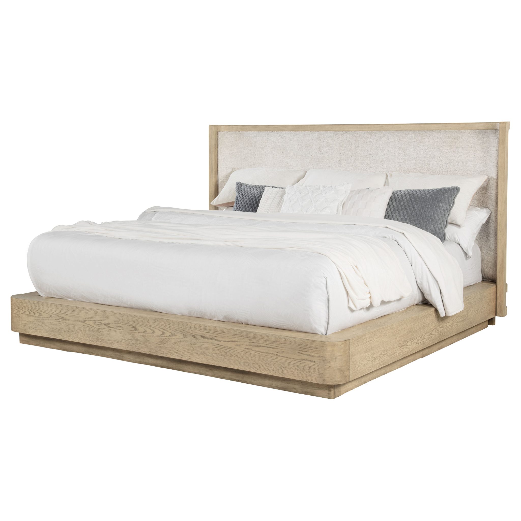 Kailani Wingback Bed Beige Oak - Image 3