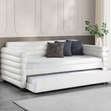 Patricia Bouclé Daybed with Trundle