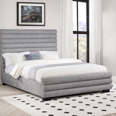 Patricia Upholstered Bed Grey