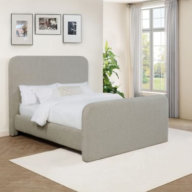 Wren Upholstered Bed Grey