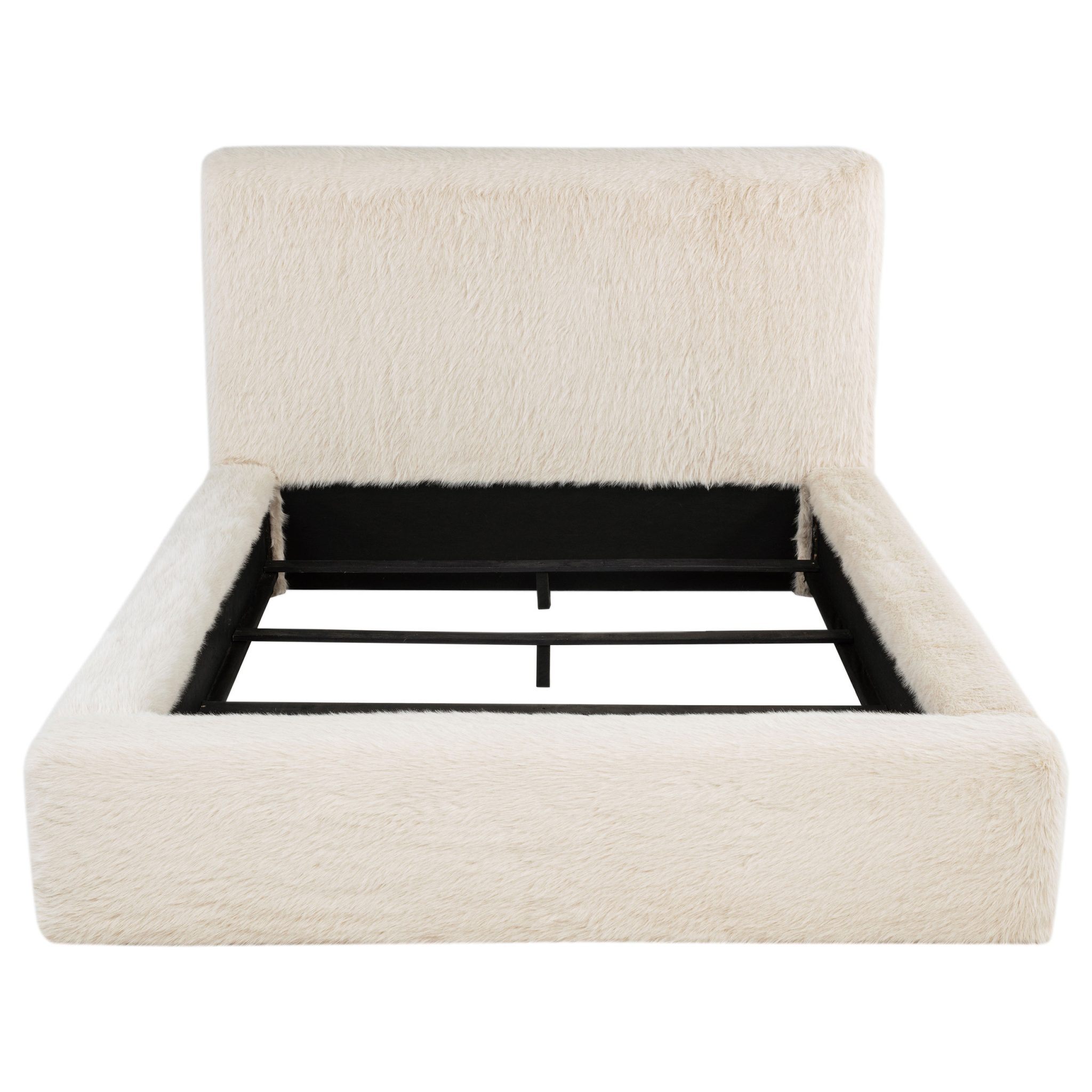 Rebecca Faux Fur Bed Cream - Image 4
