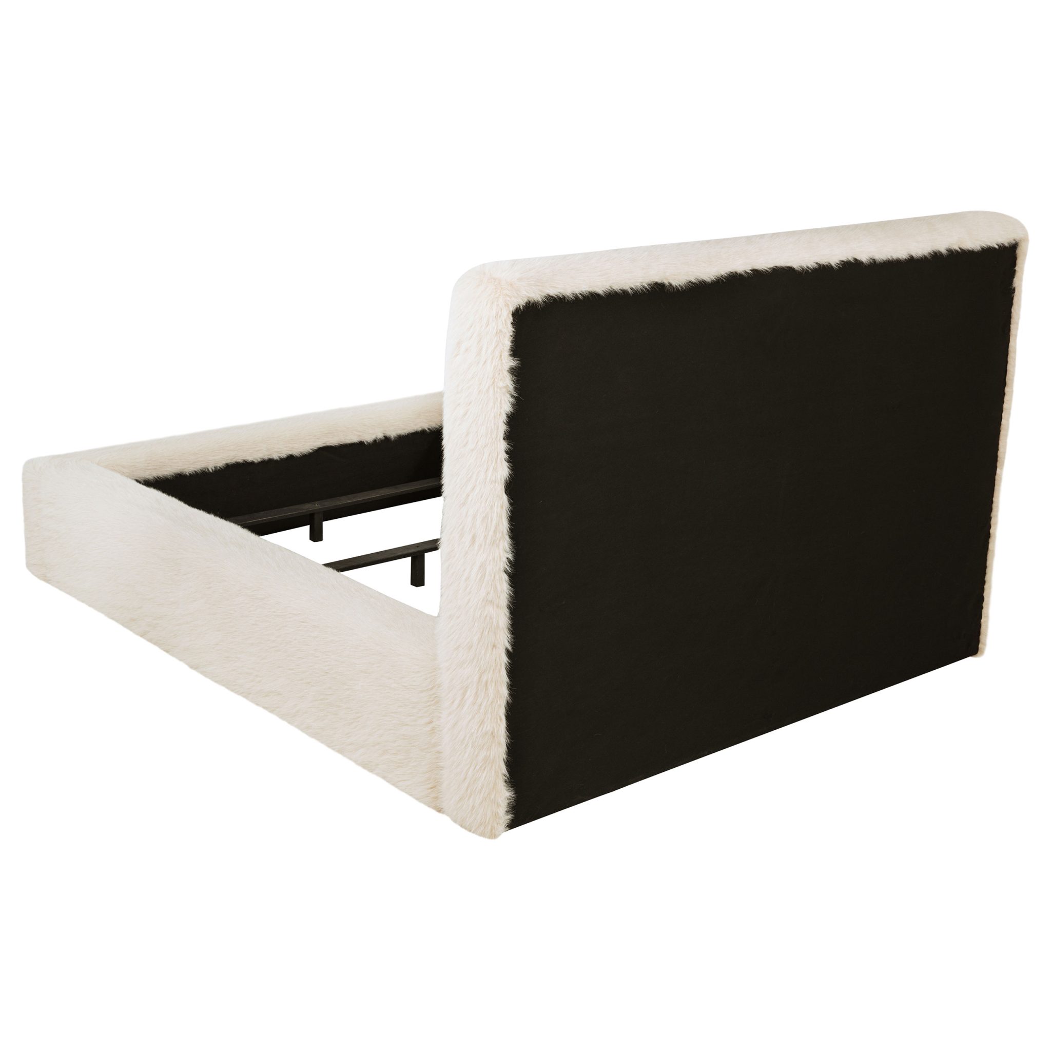 Rebecca Faux Fur Bed Cream - Image 5