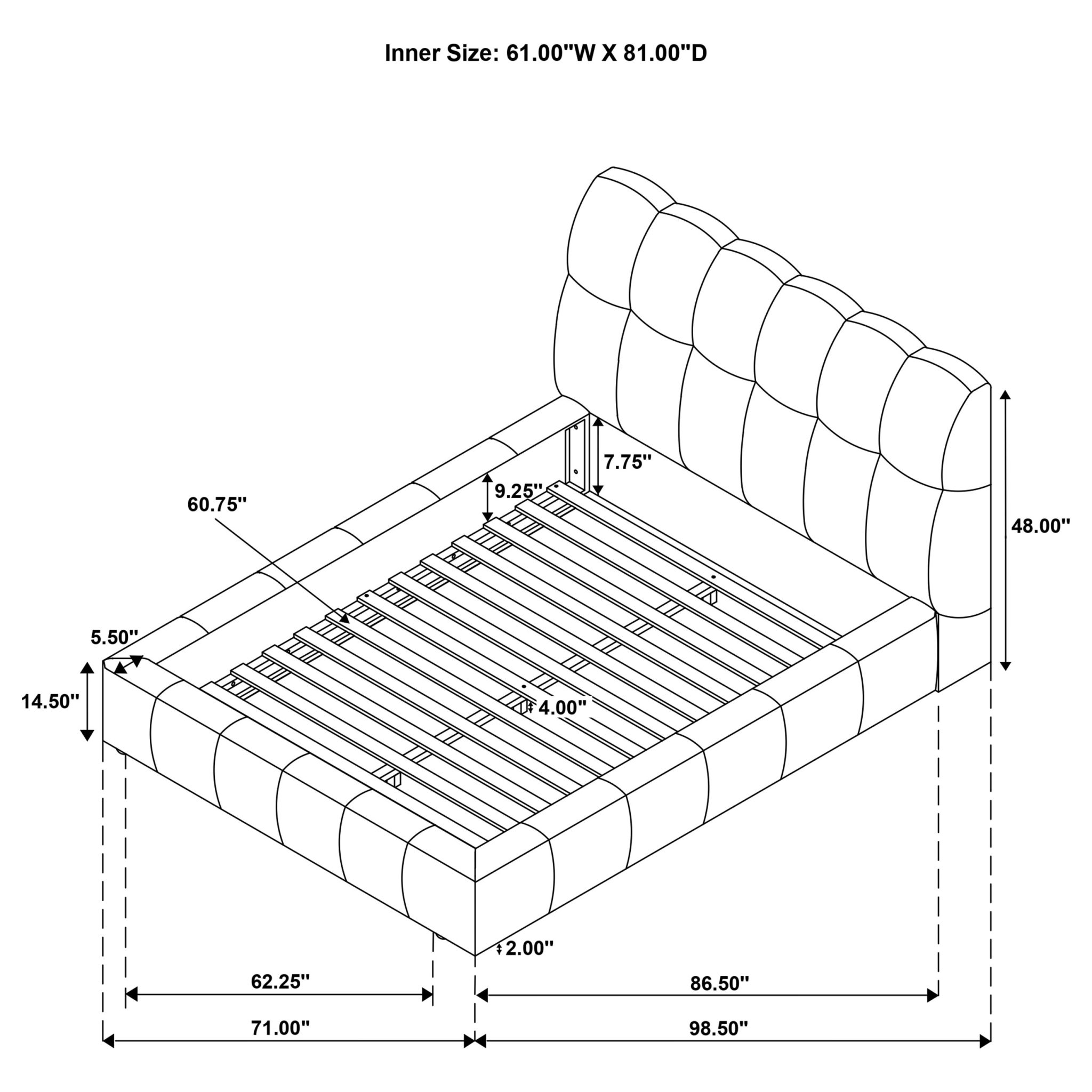 Nollet Platform Bed - Image 9