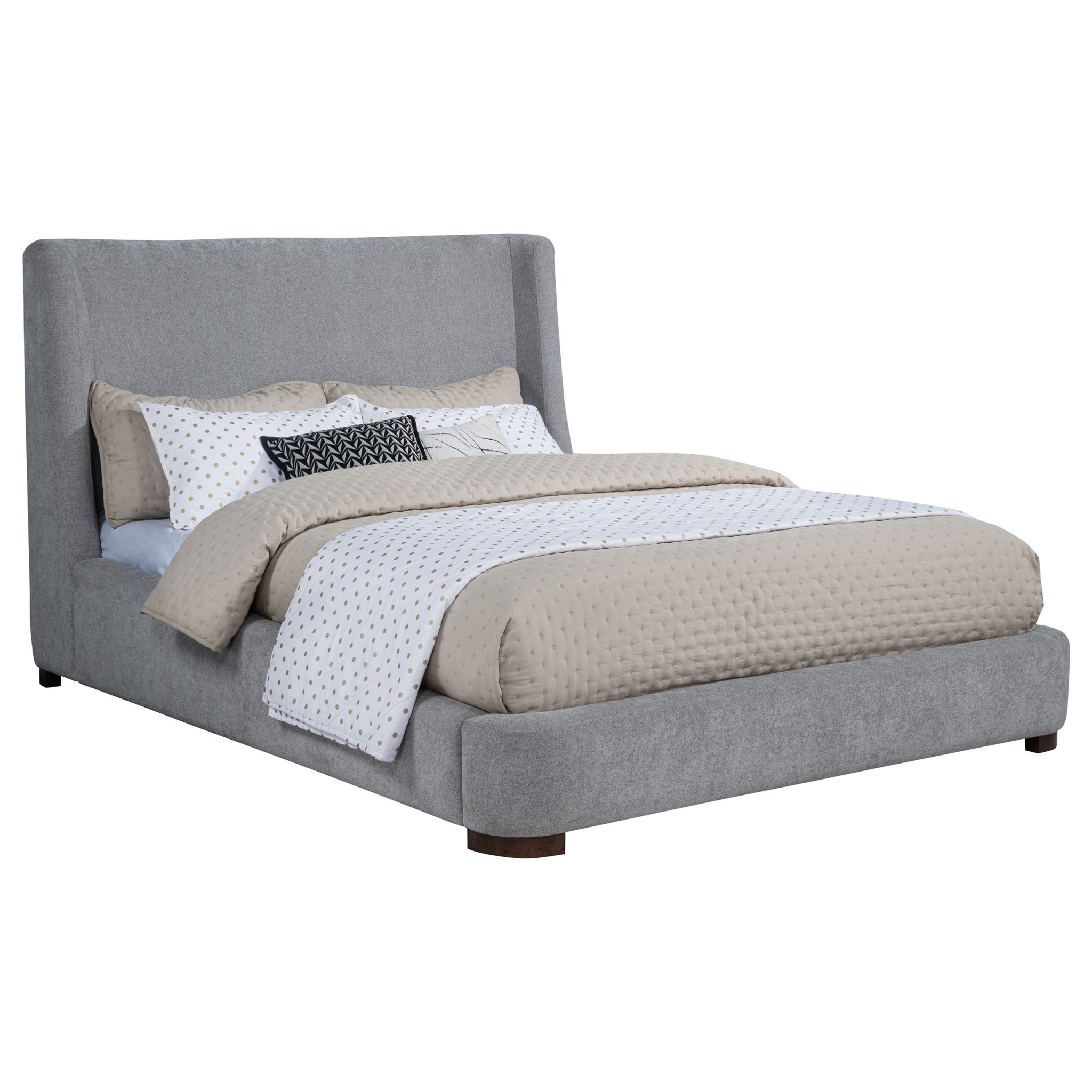Rennes Wingback Platform Bed Grey - Image 3