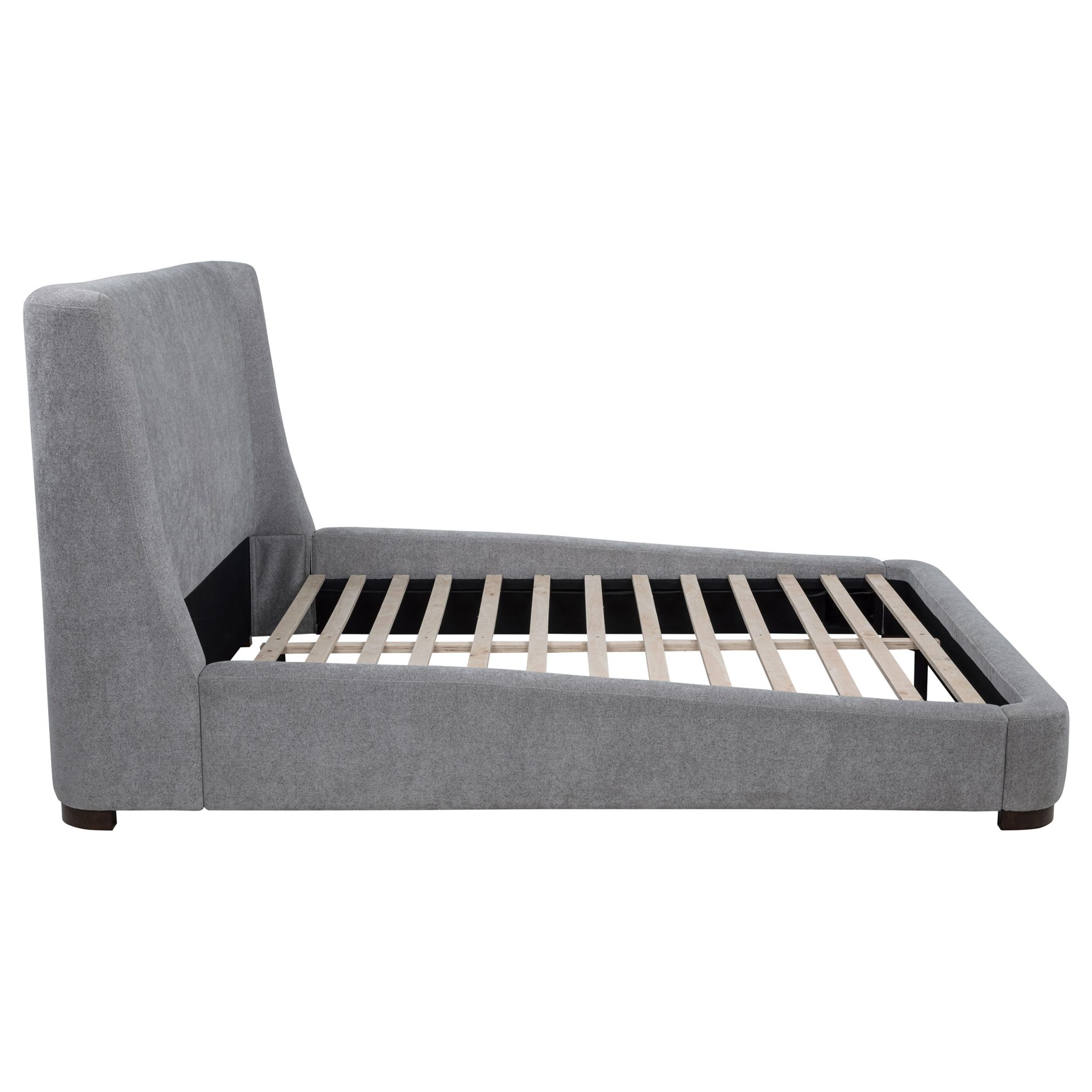 Rennes Wingback Platform Bed Grey - Image 6