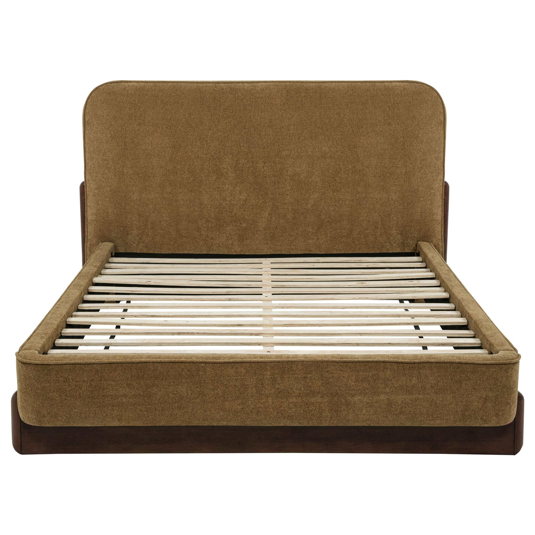 Baldacci Platform Bed Curry and Walnut - Image 4