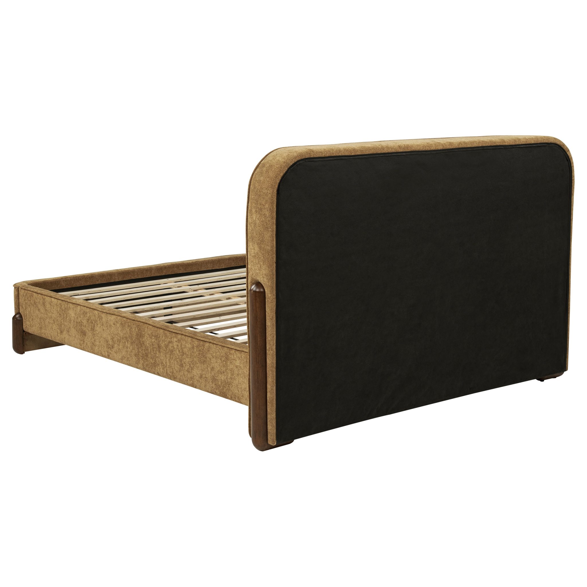 Baldacci Platform Bed Curry and Walnut - Image 5