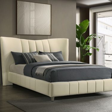 Evelyn Platform Bed Ivory