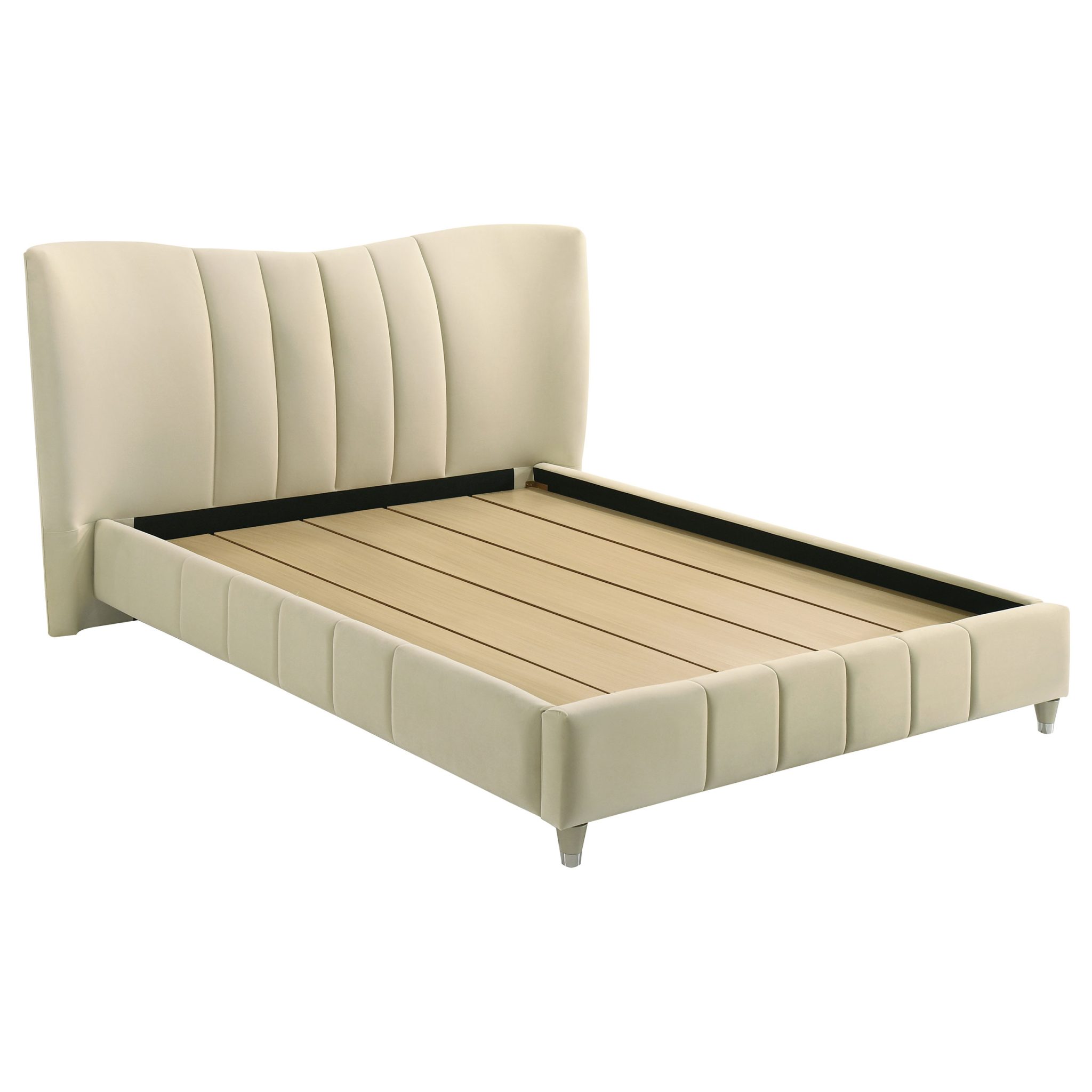 Evelyn Platform Bed Ivory - Image 3