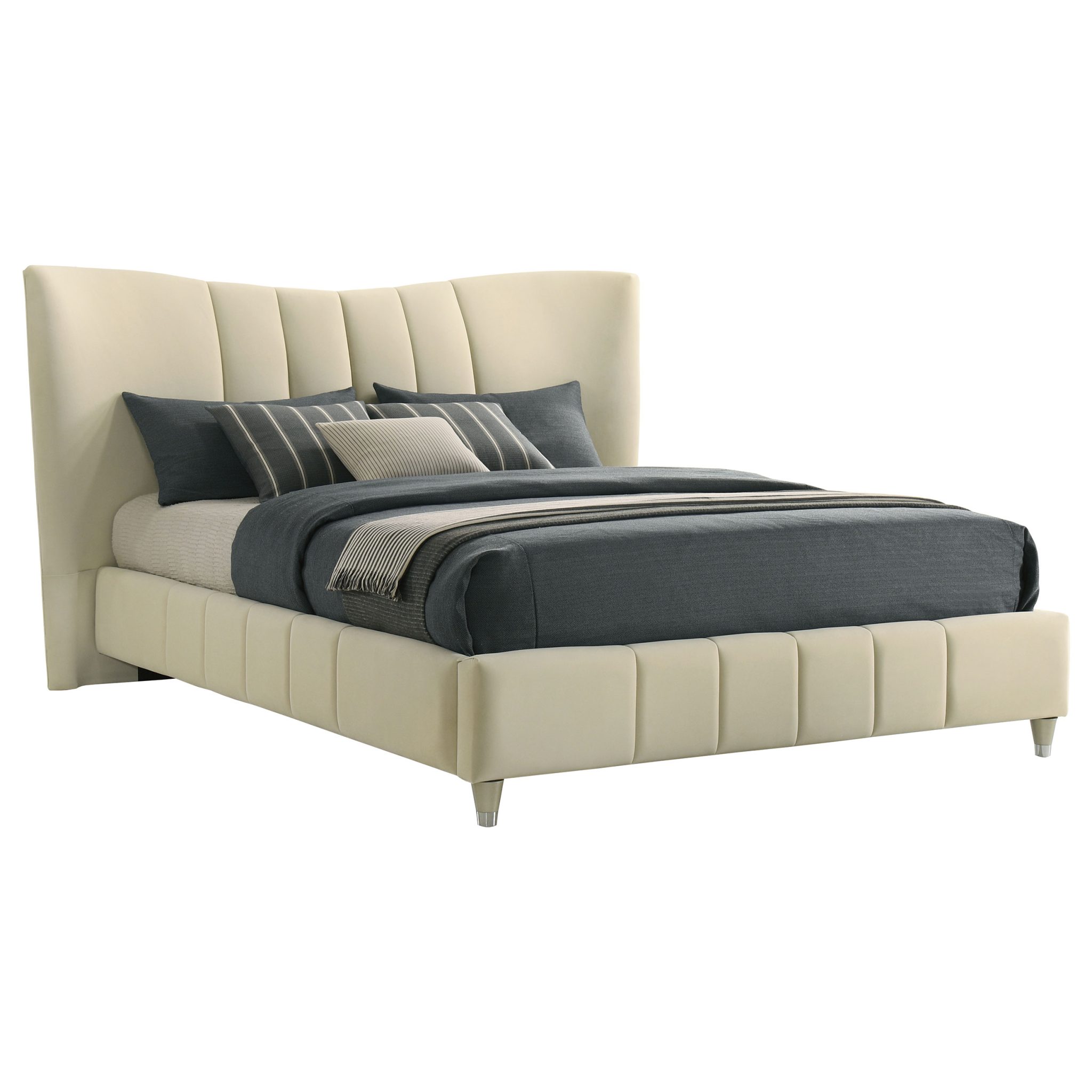 Evelyn Platform Bed Ivory - Image 5