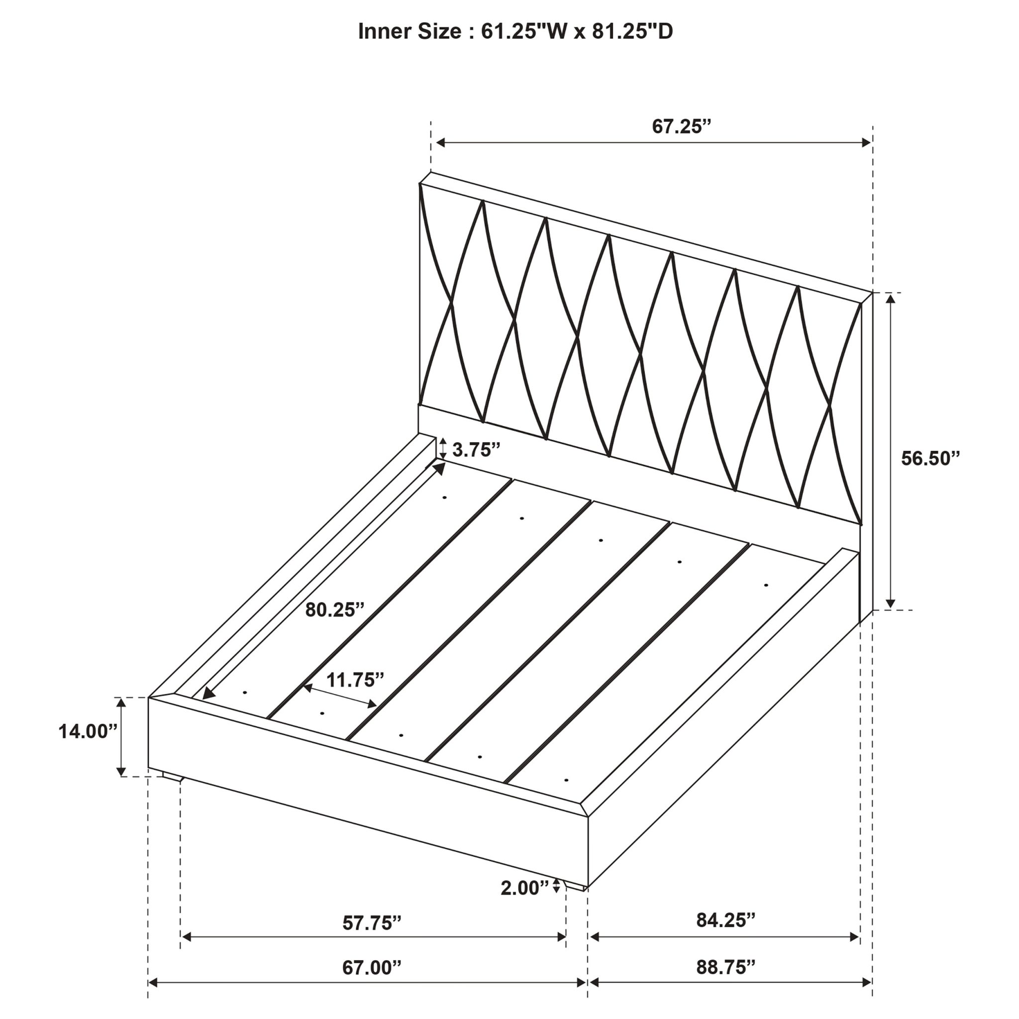 Delsea Platform Bed Light Brown - Image 9