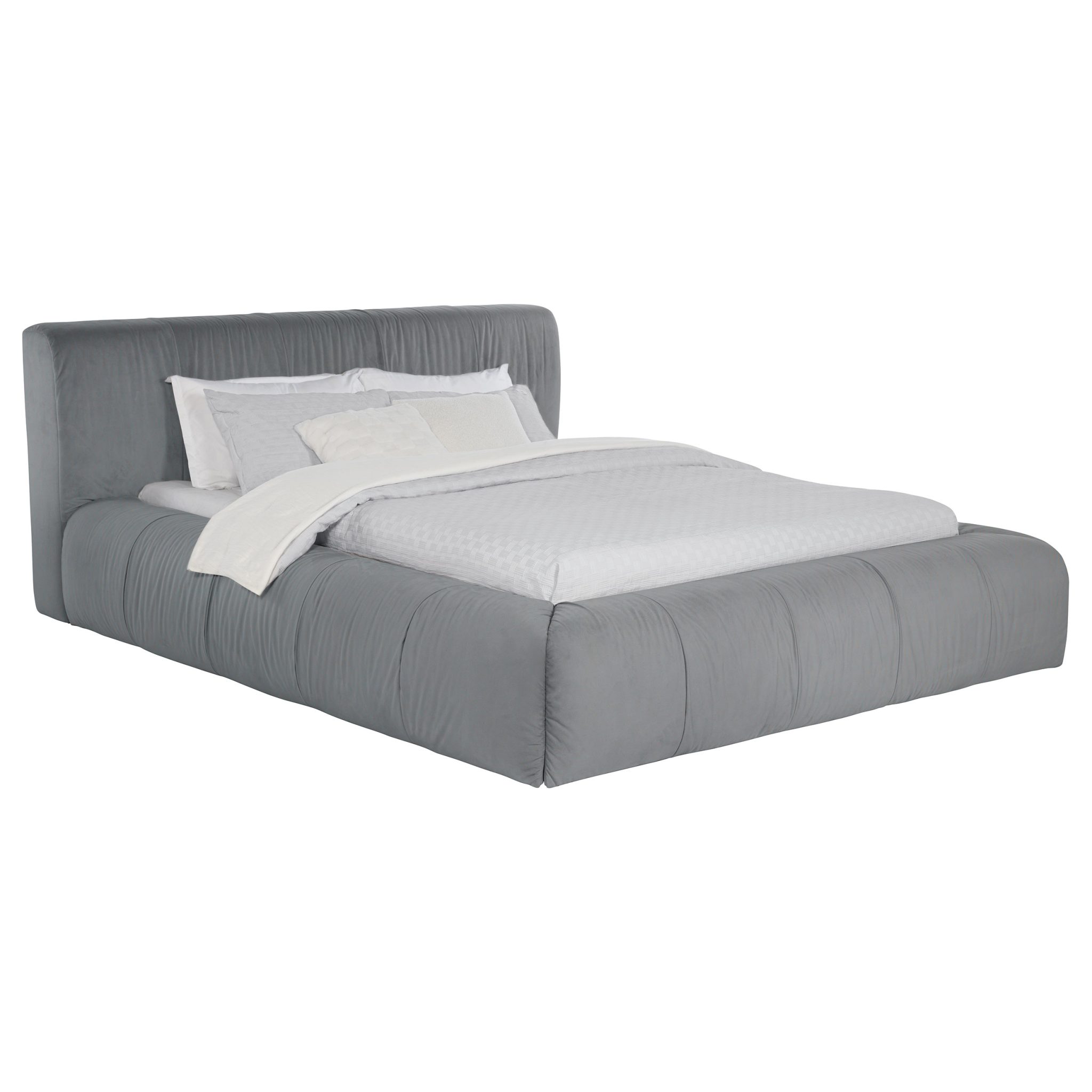 Wilshire Platform Bed Grey - Image 3