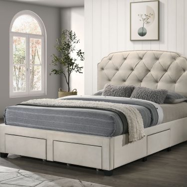 Marianna Storage Bed Cream