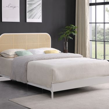 Amherst Rattan Metal Bed