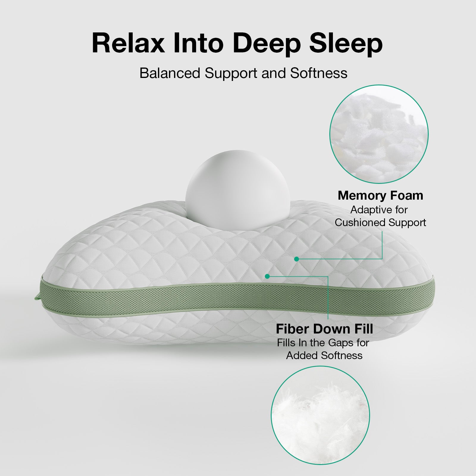 Bliss Adjustable Side Sleeper Pillow - Image 4