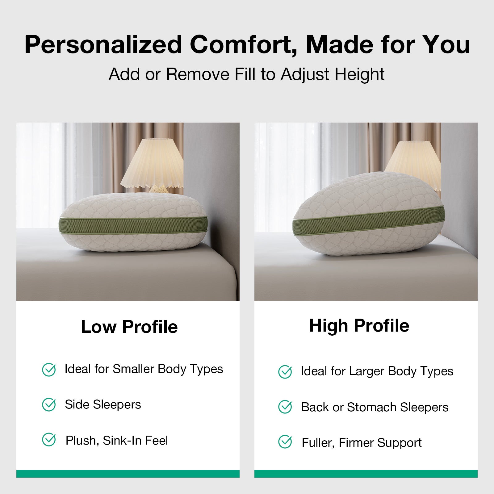 Bliss Adjustable Side Sleeper Pillow - Image 5