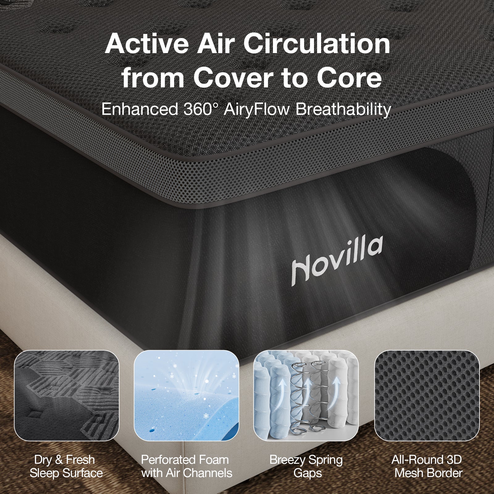 AiryFlow™ Graphene Hybrid Mattress - Image 7