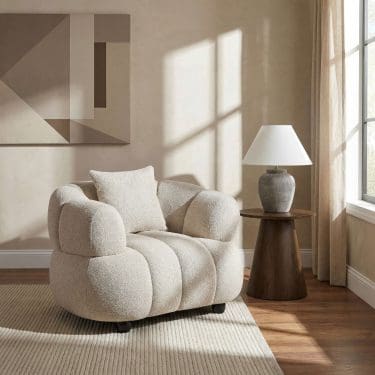 Whitney Barrel Accent Chair Pebble