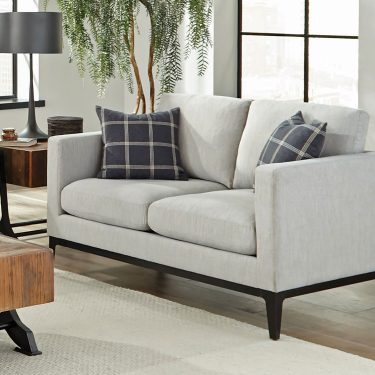 Apperson Track Arm Loveseat Light Grey