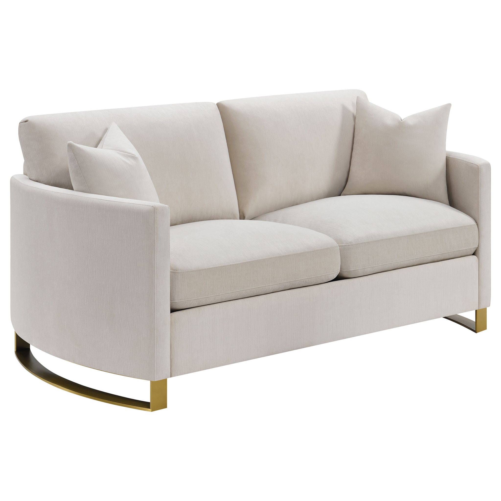 Corliss Curved Track Arm Loveseat - Image 2