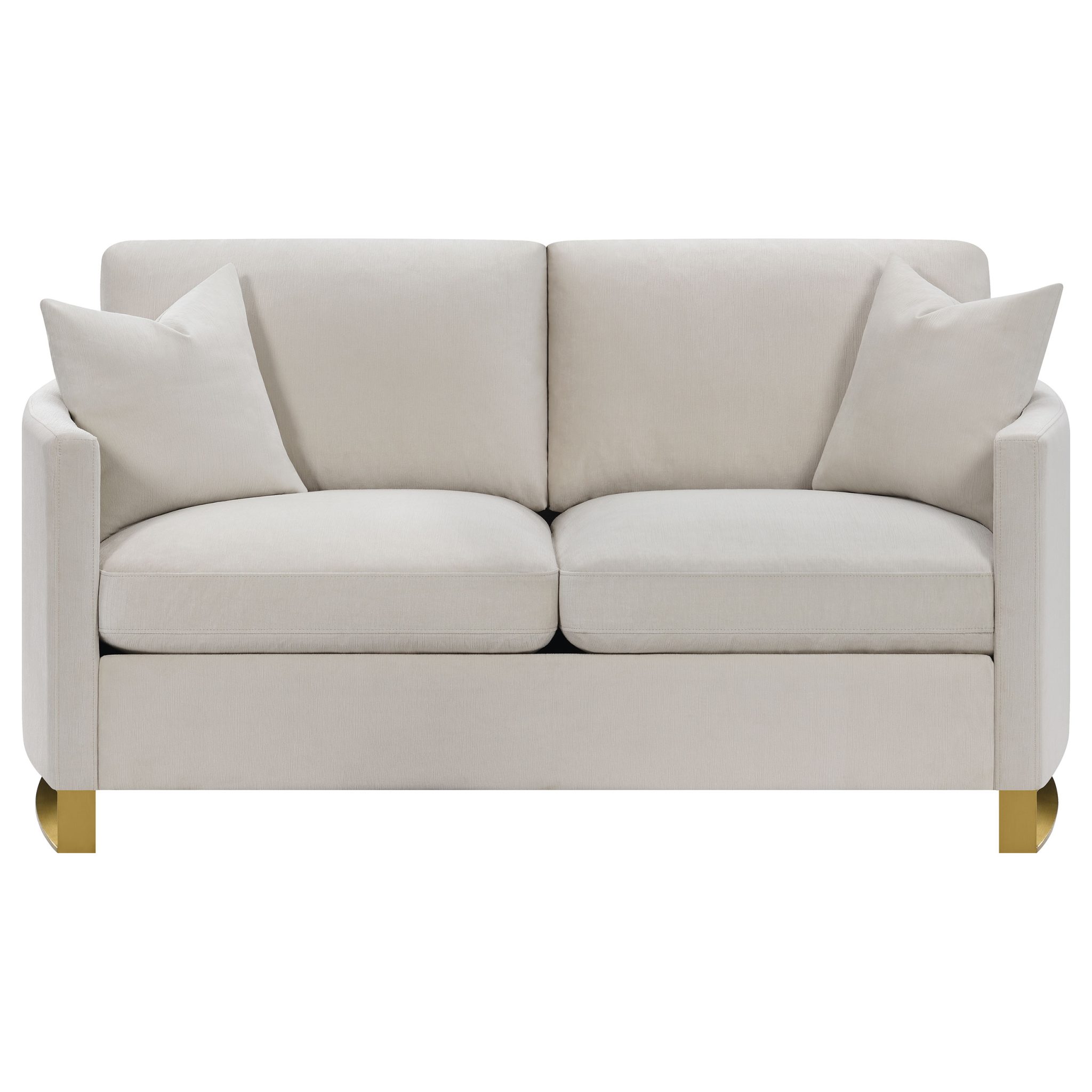 Corliss Curved Track Arm Loveseat - Image 3