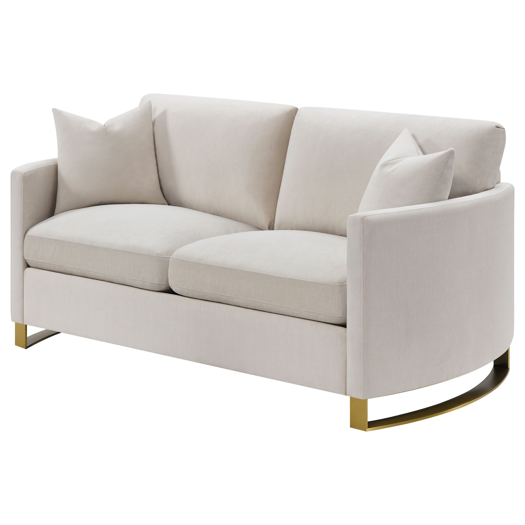 Corliss Curved Track Arm Loveseat - Image 4