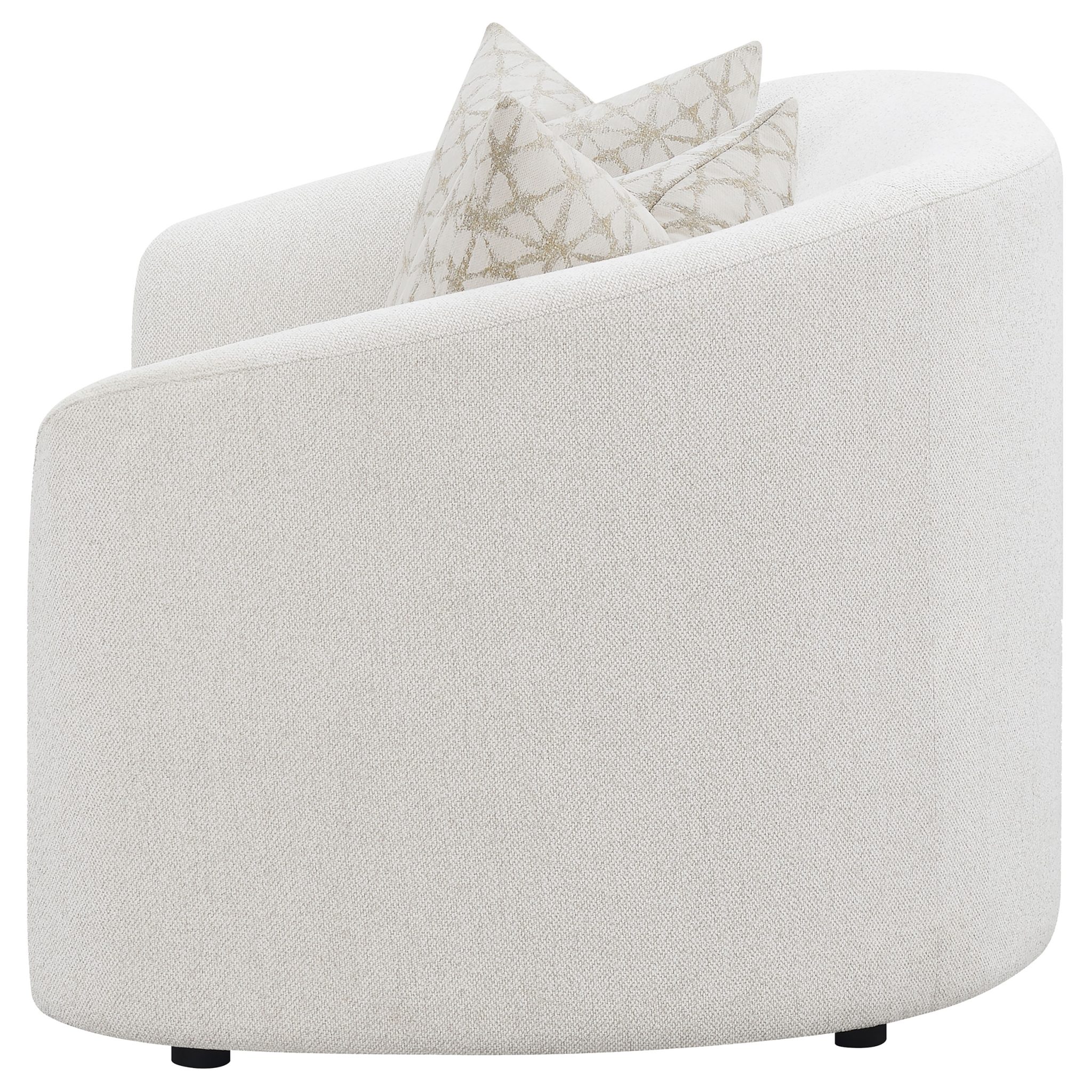 Rainn Bouclé Loveseat Latte - Image 5