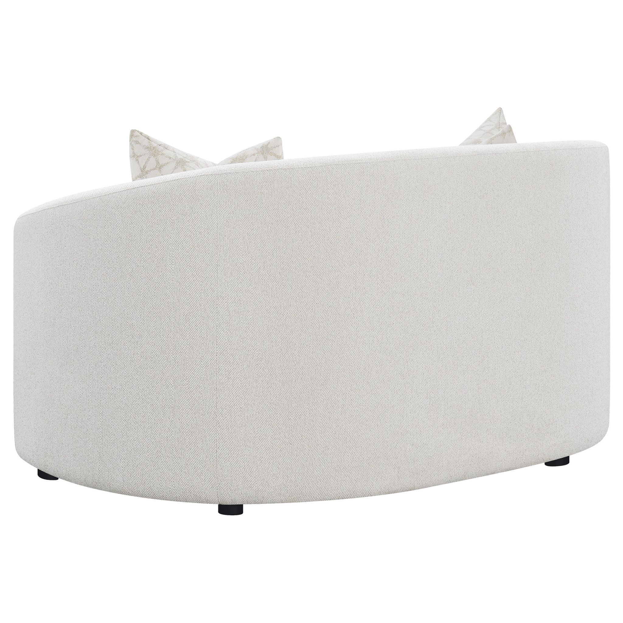 Rainn Bouclé Loveseat Latte - Image 6