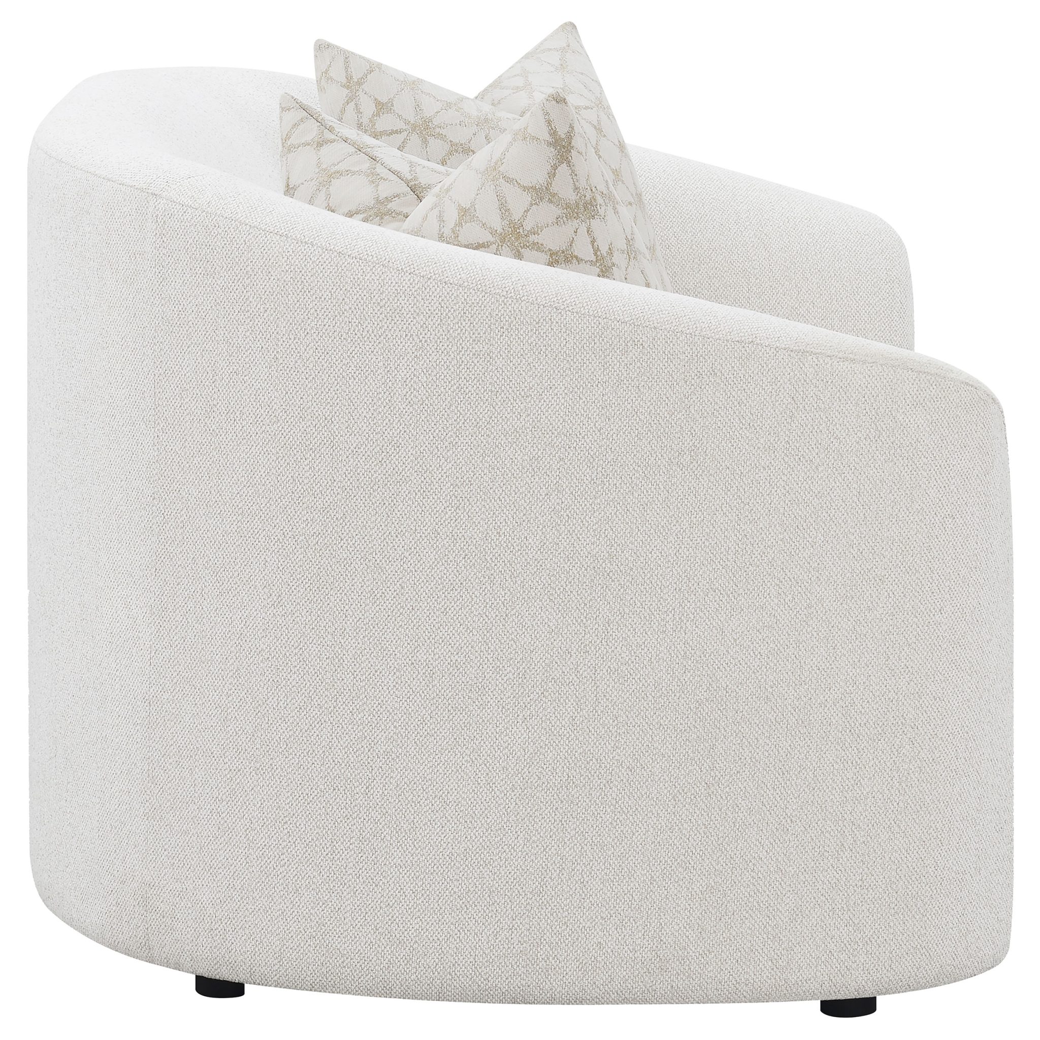 Rainn Bouclé Loveseat Latte - Image 8