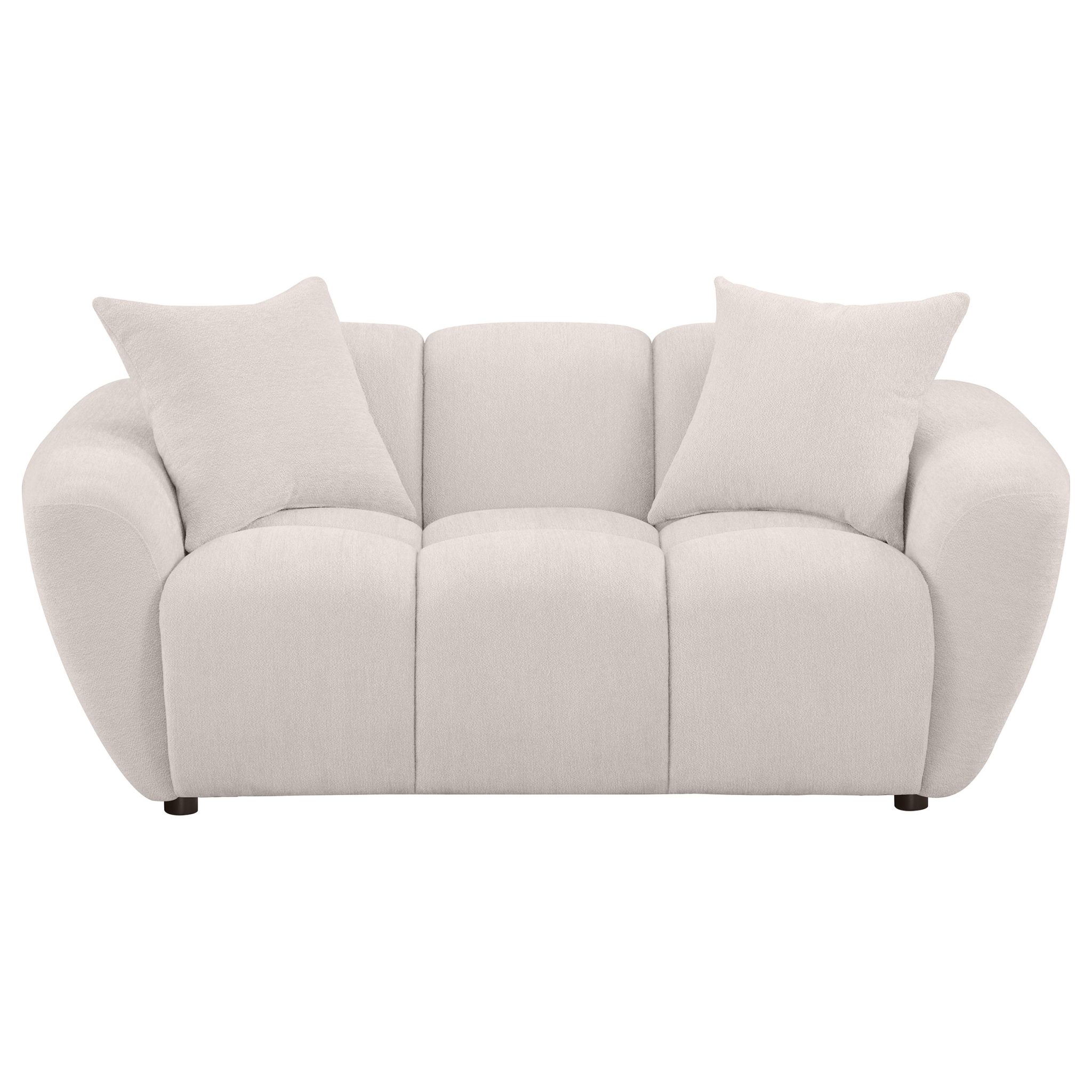 Destino Splayed Arm Loveseat Greige - Image 3