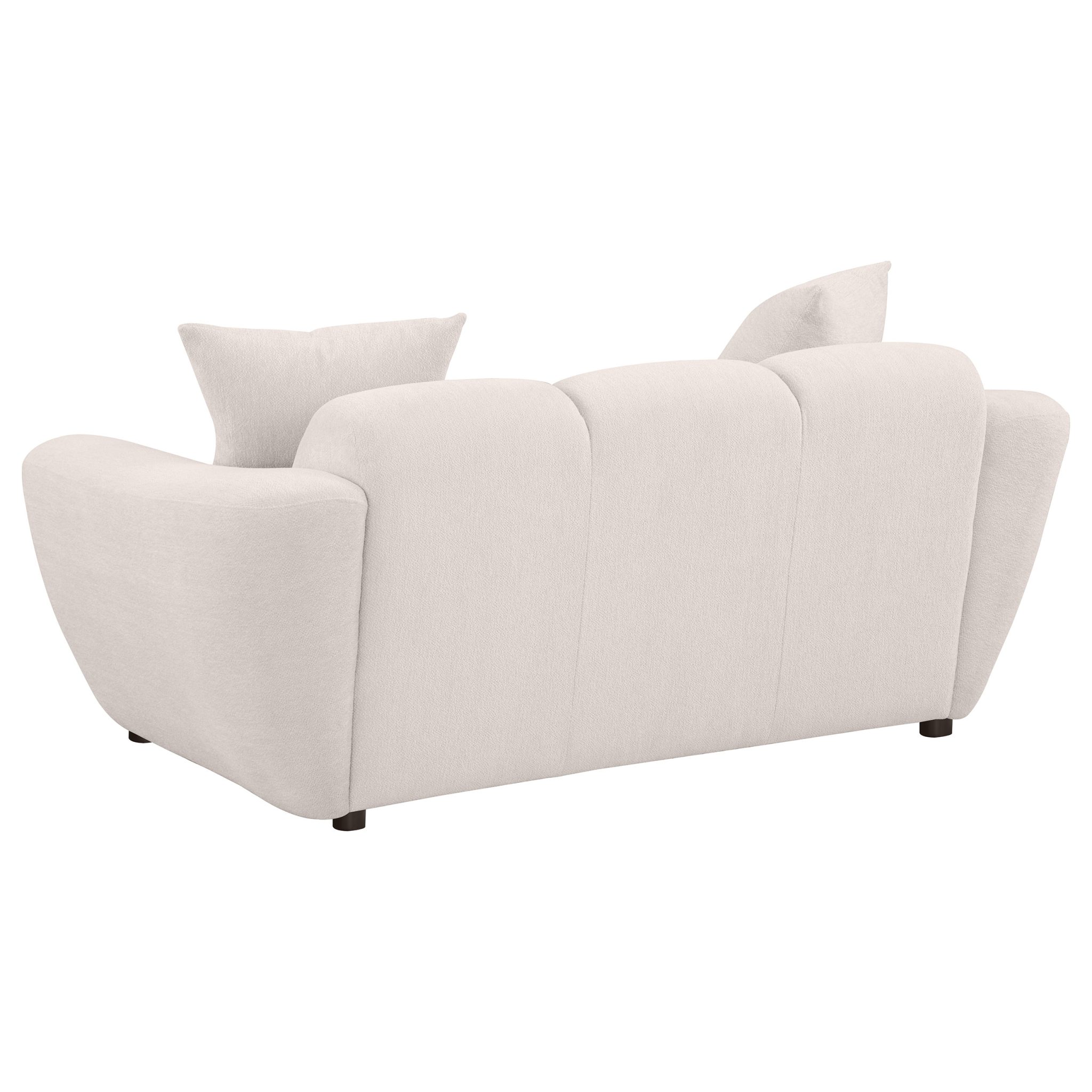Destino Splayed Arm Loveseat Greige - Image 6