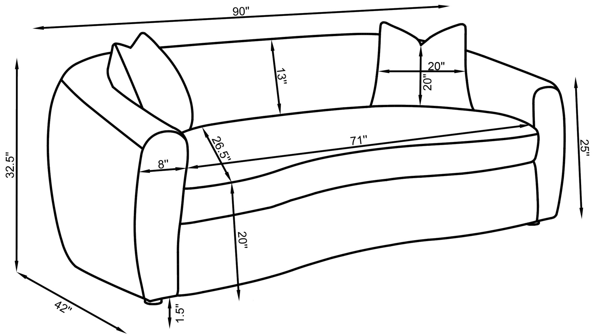 Isabella Sherpa Sofa - Image 10