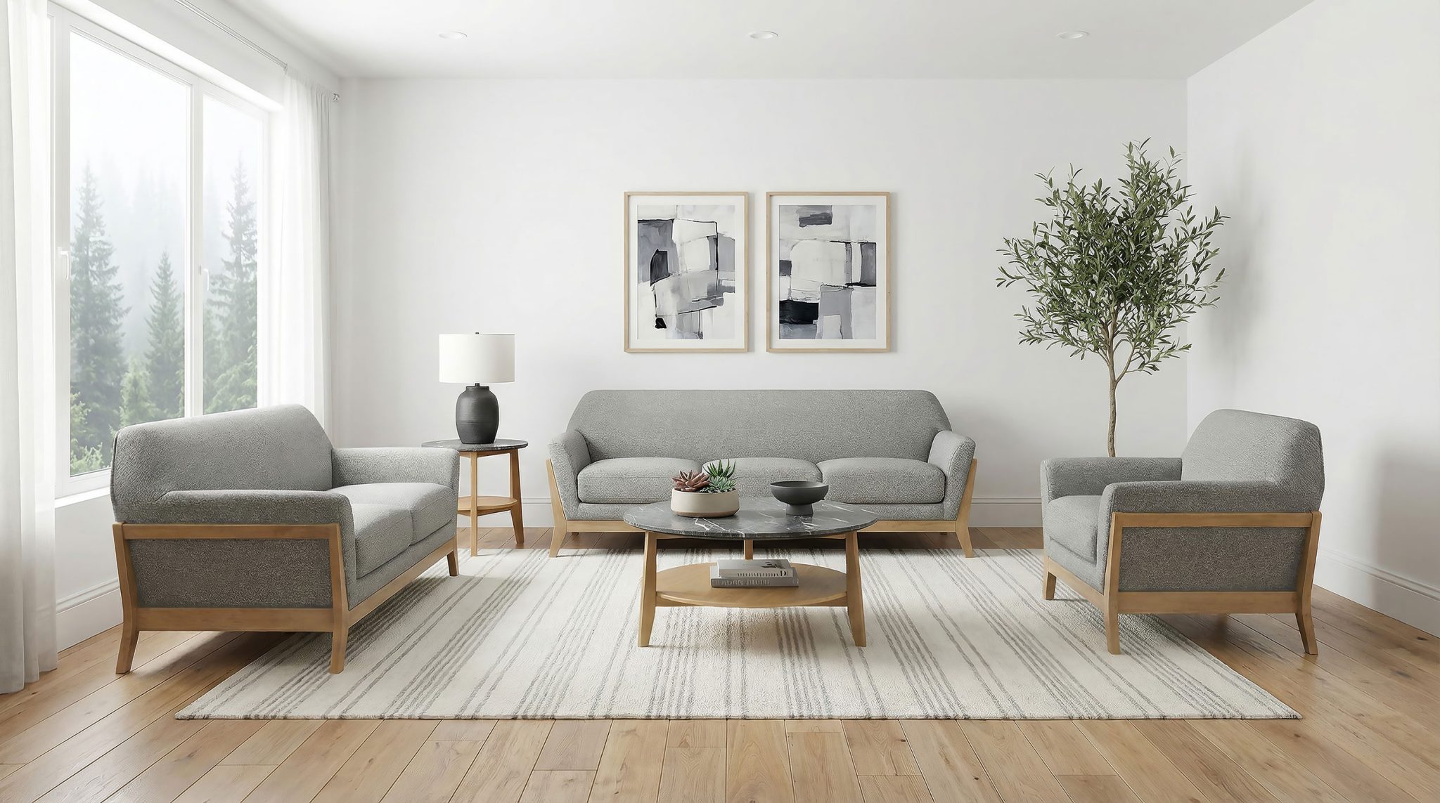 Vaughn Loveseat Grey - Image 11