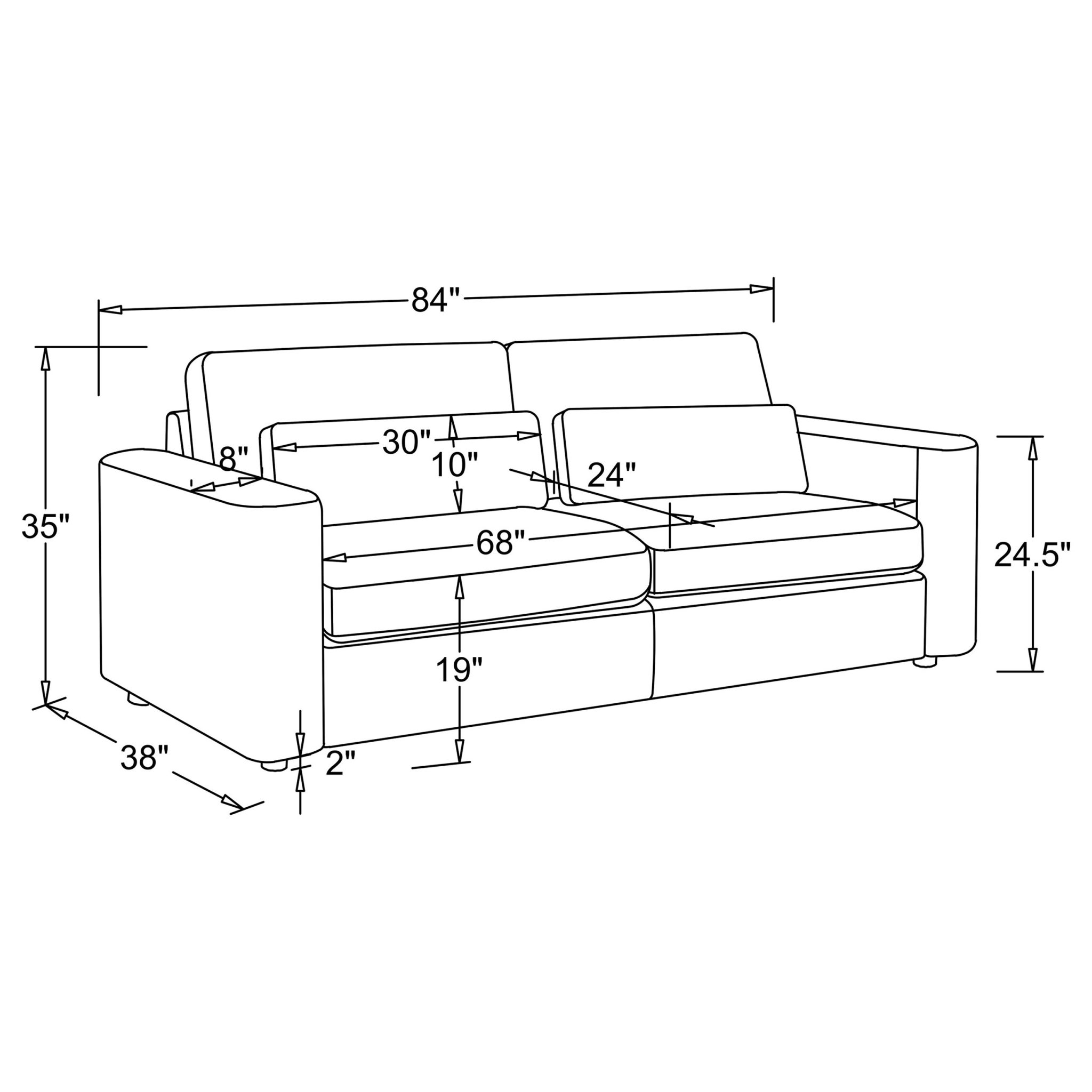 Amador Track Arm Sofa Camel - Image 10